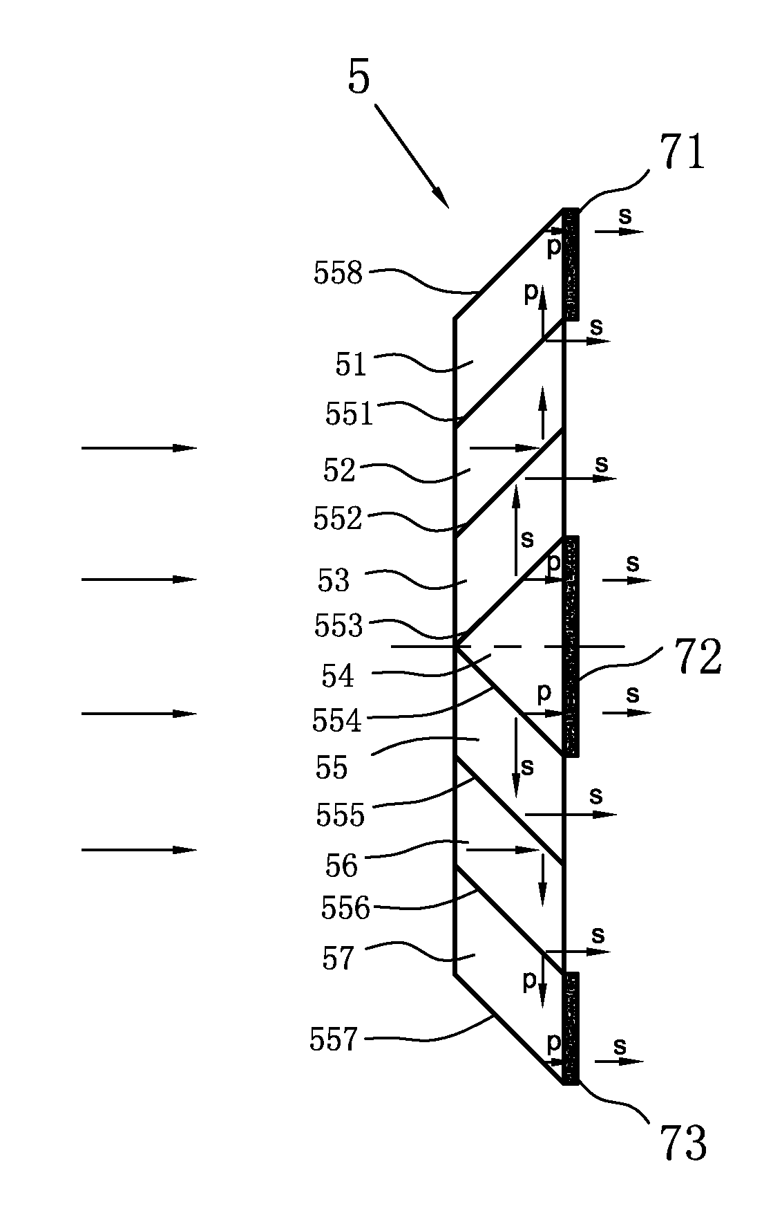 Polarization conversion apparatus and projection system using same