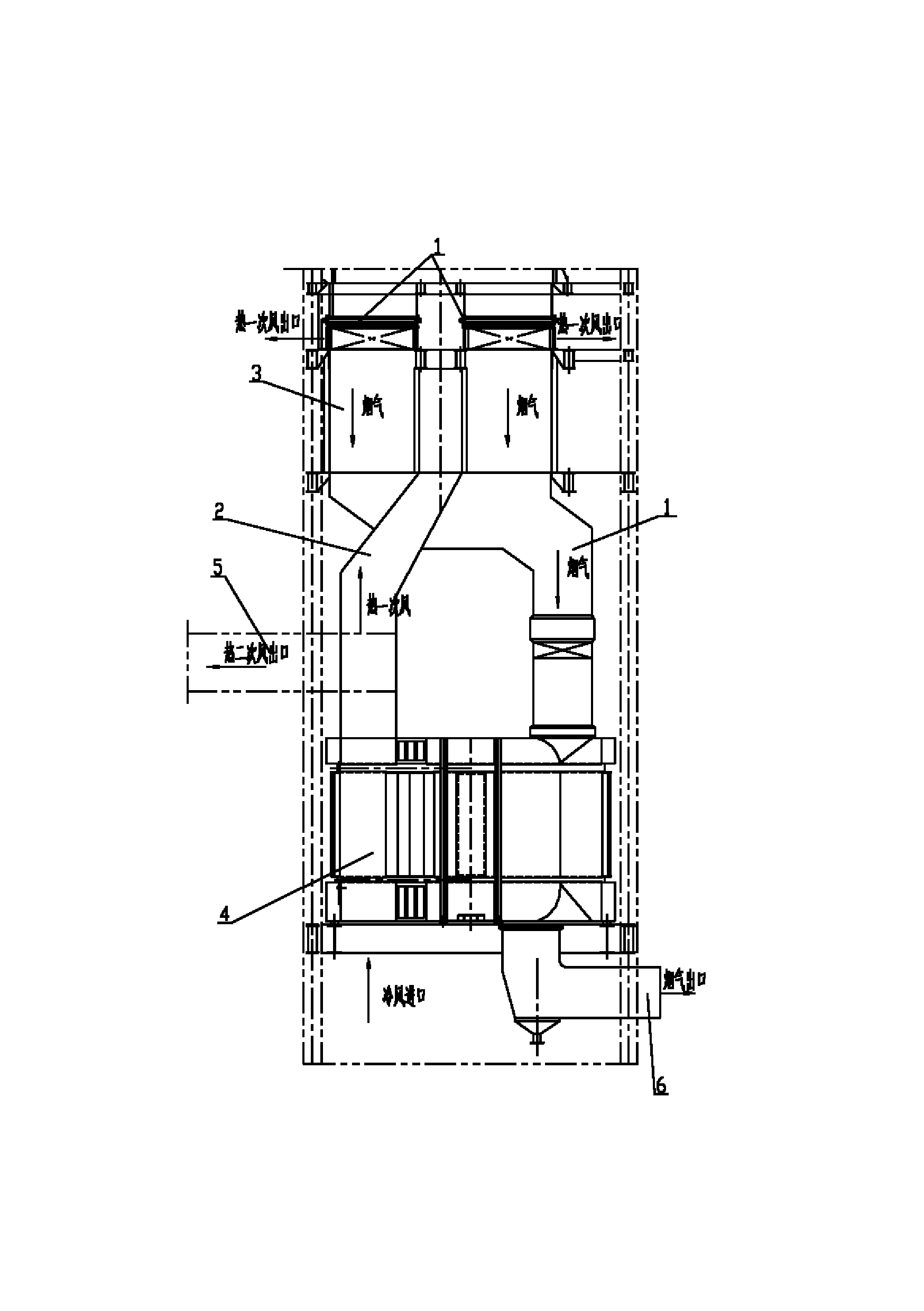 Air preheater arrangement structure of boiler