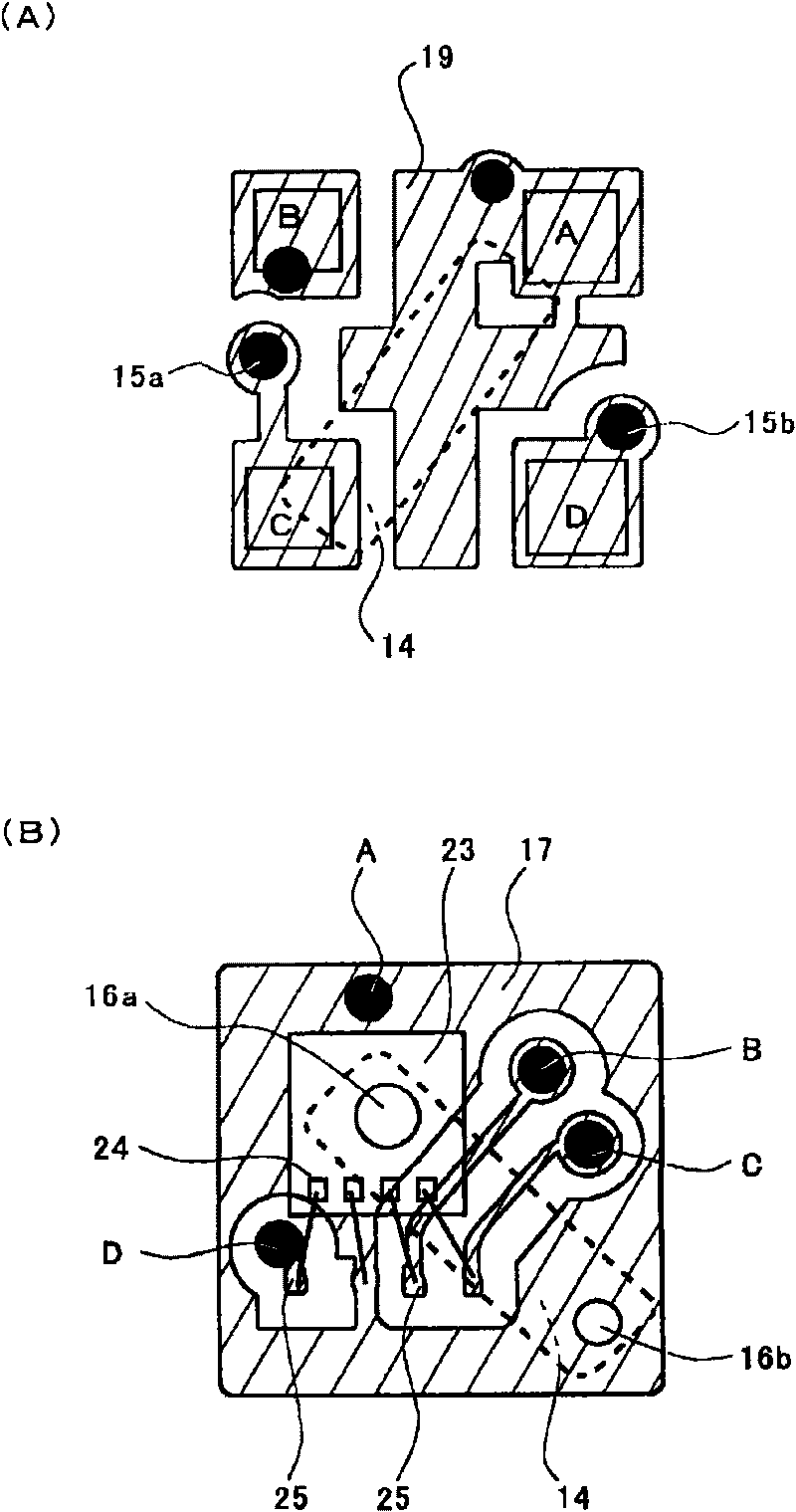 Circuit board with hollow space portion and method for manufacturing the same