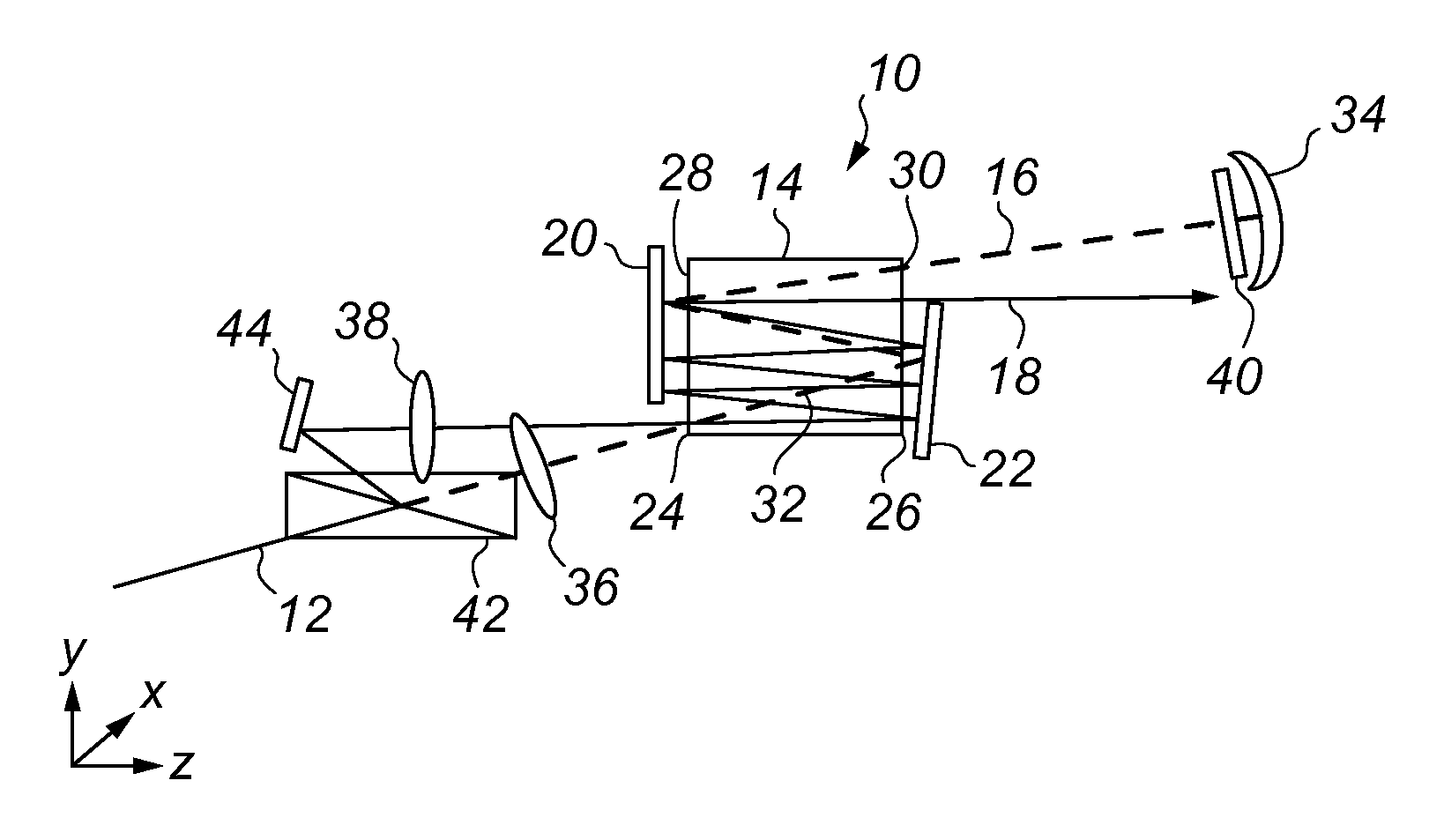 Optical amplifier arrangement