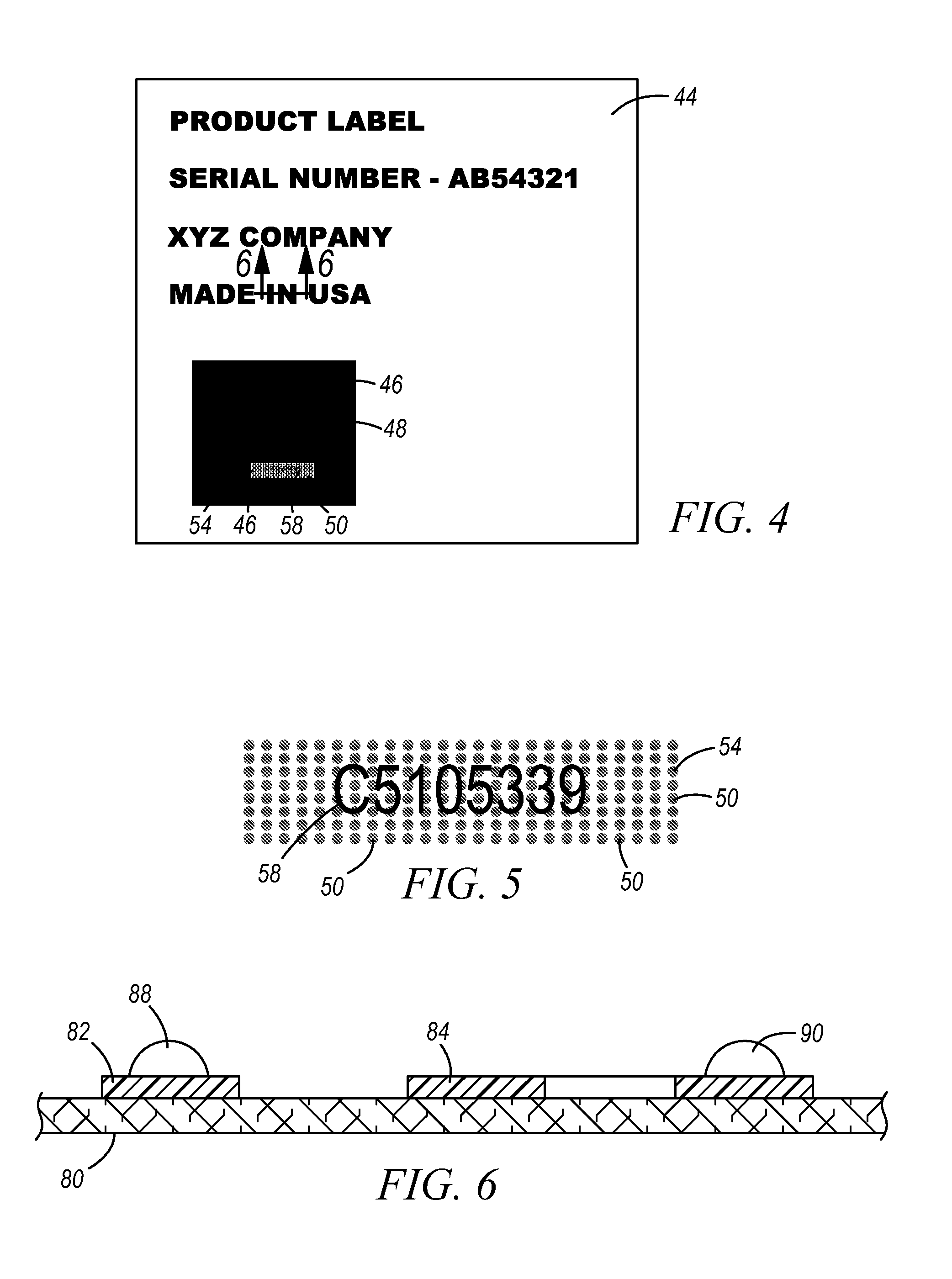 Counterfeit-resistant labels and method