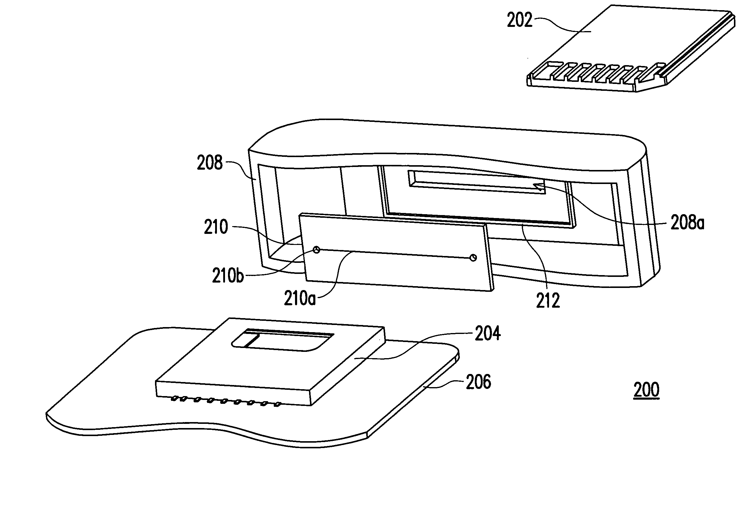 Dust-proof structure for card connector in handheld electronic device