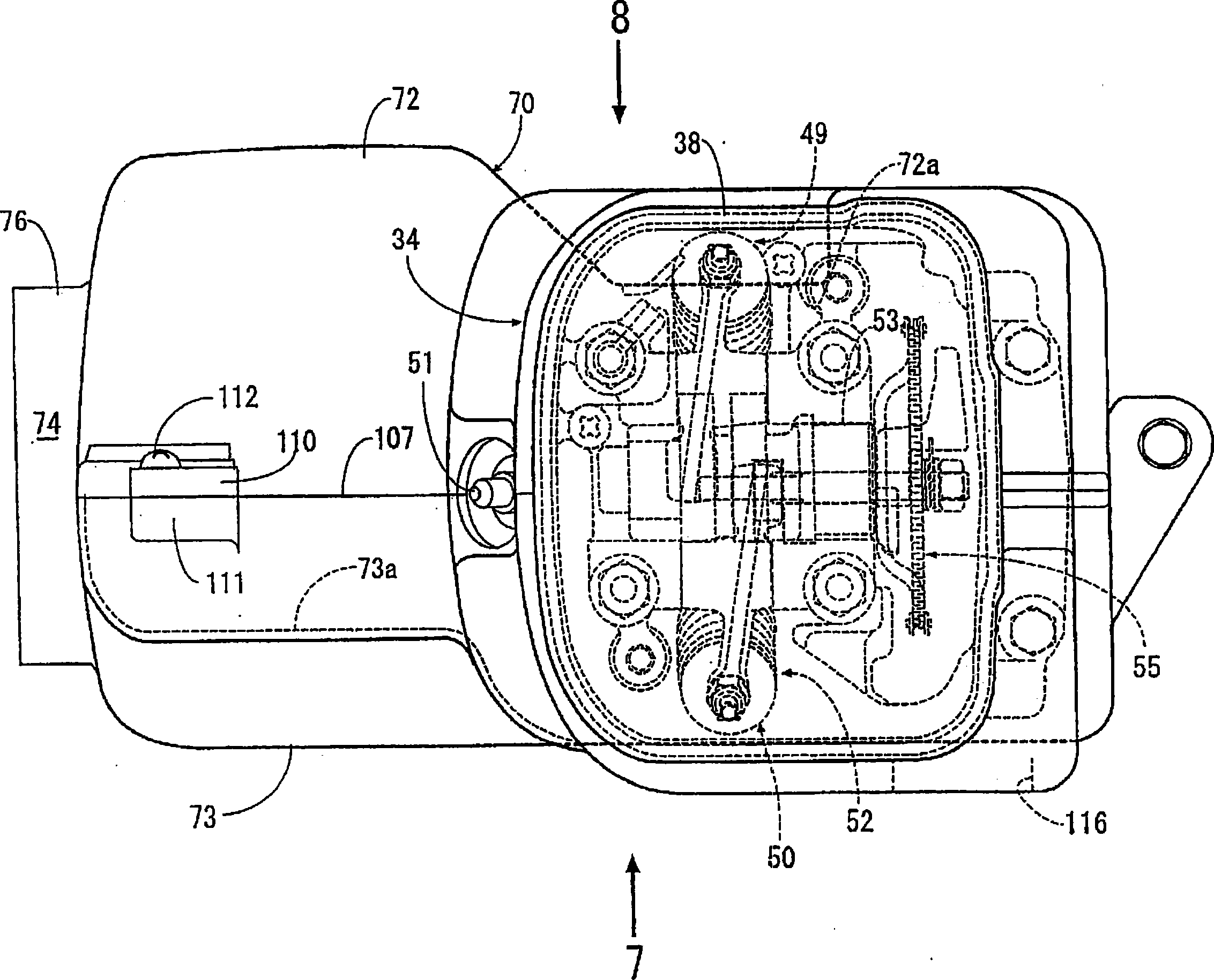 Forcible air cooling internal combustion engine