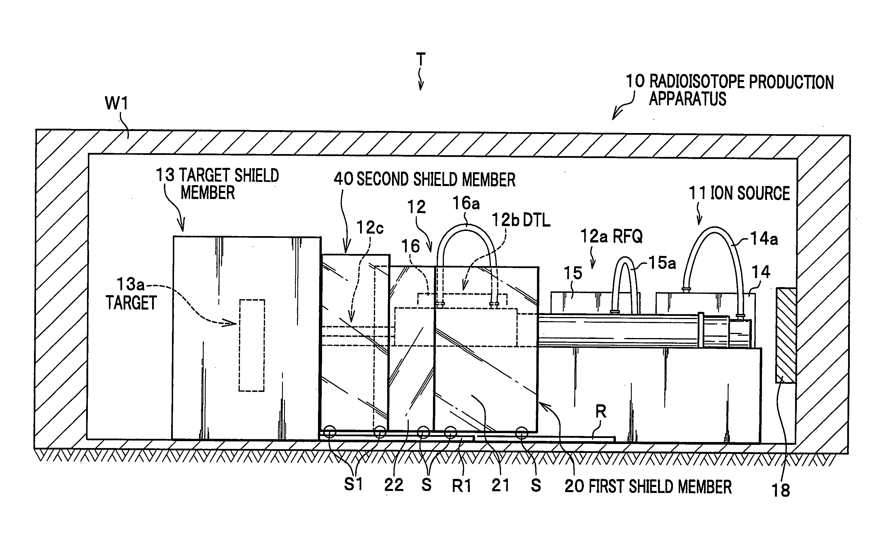 Radiosotope production apparatus and radiopharmaceutical production apparatus