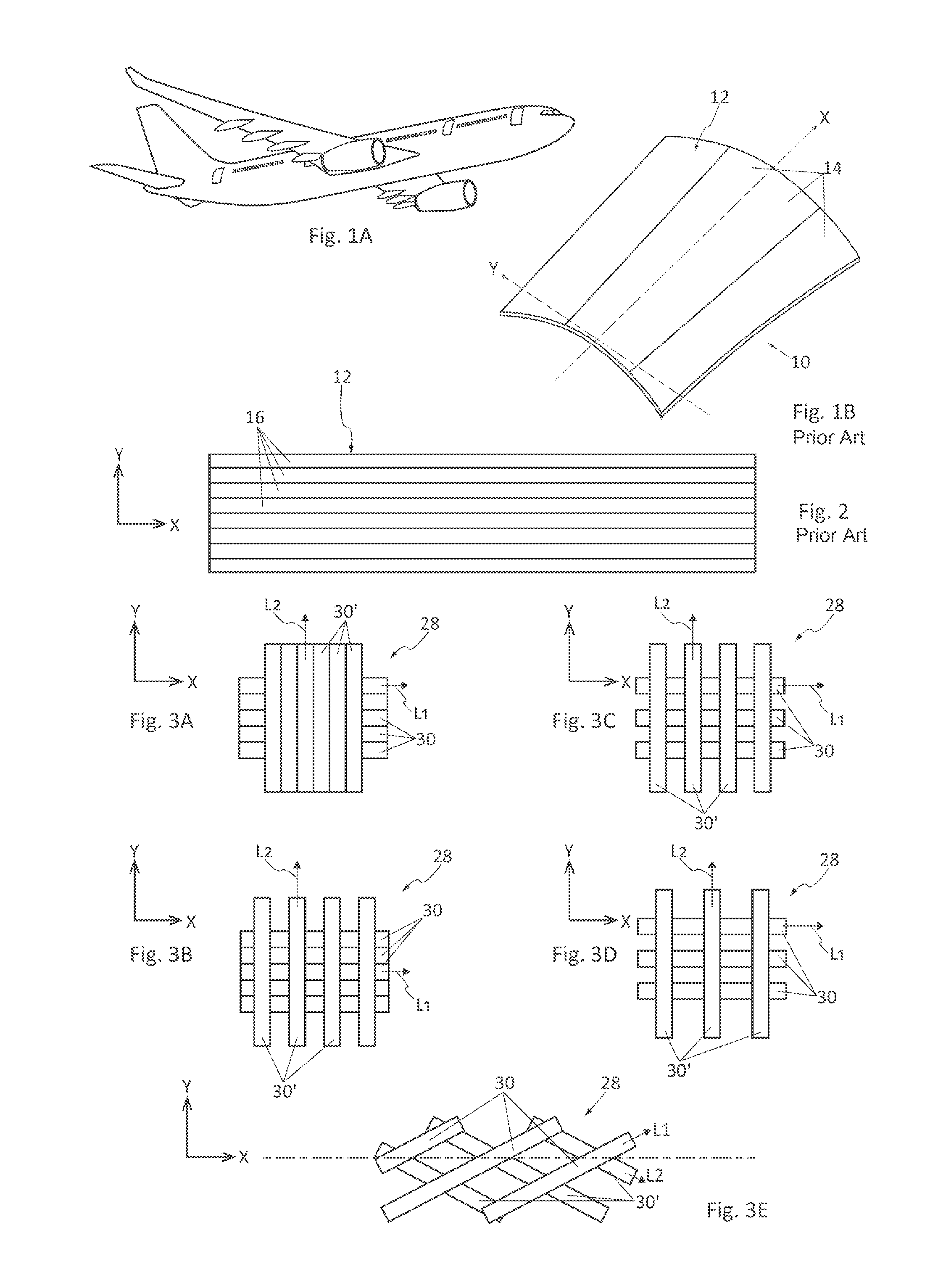 Method for manufacturing a panel made of composite material incorporating a lightning protection means, and panel made of composite material manufactured by way of said method