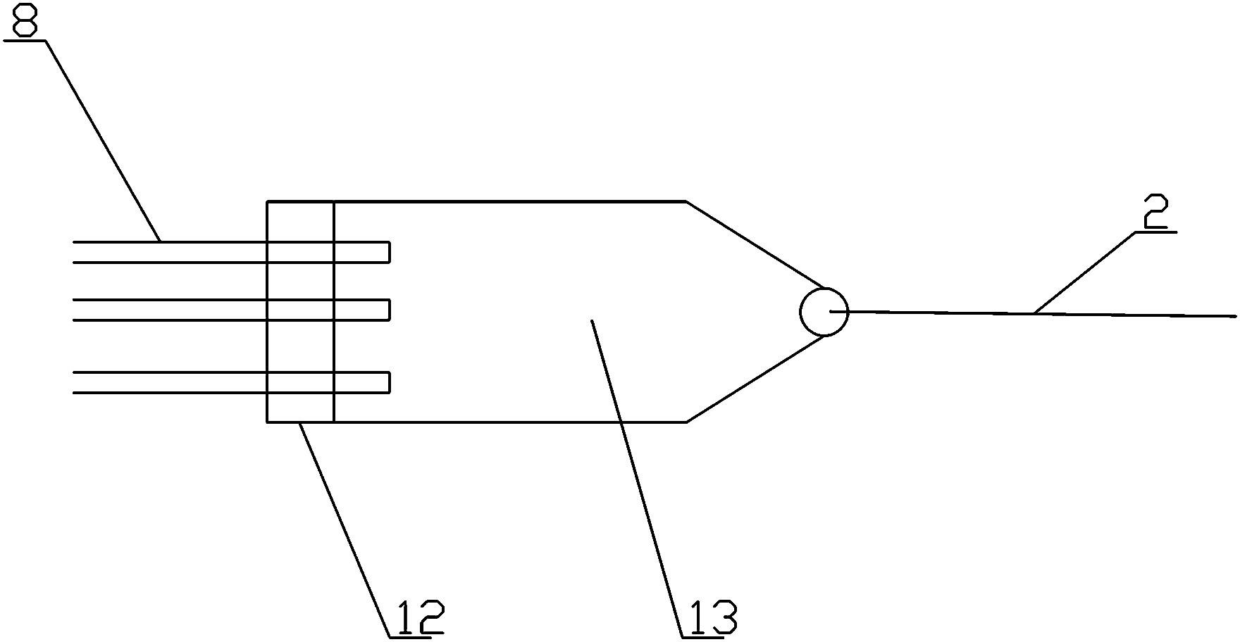 Annular prestressed stranded wire reeving trolley and reeving method