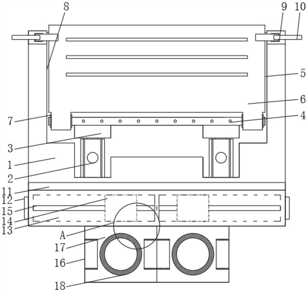 A front tilting metal feeding device for a rotary kiln