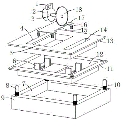 Shearing device of lead ingots for storage battery processing