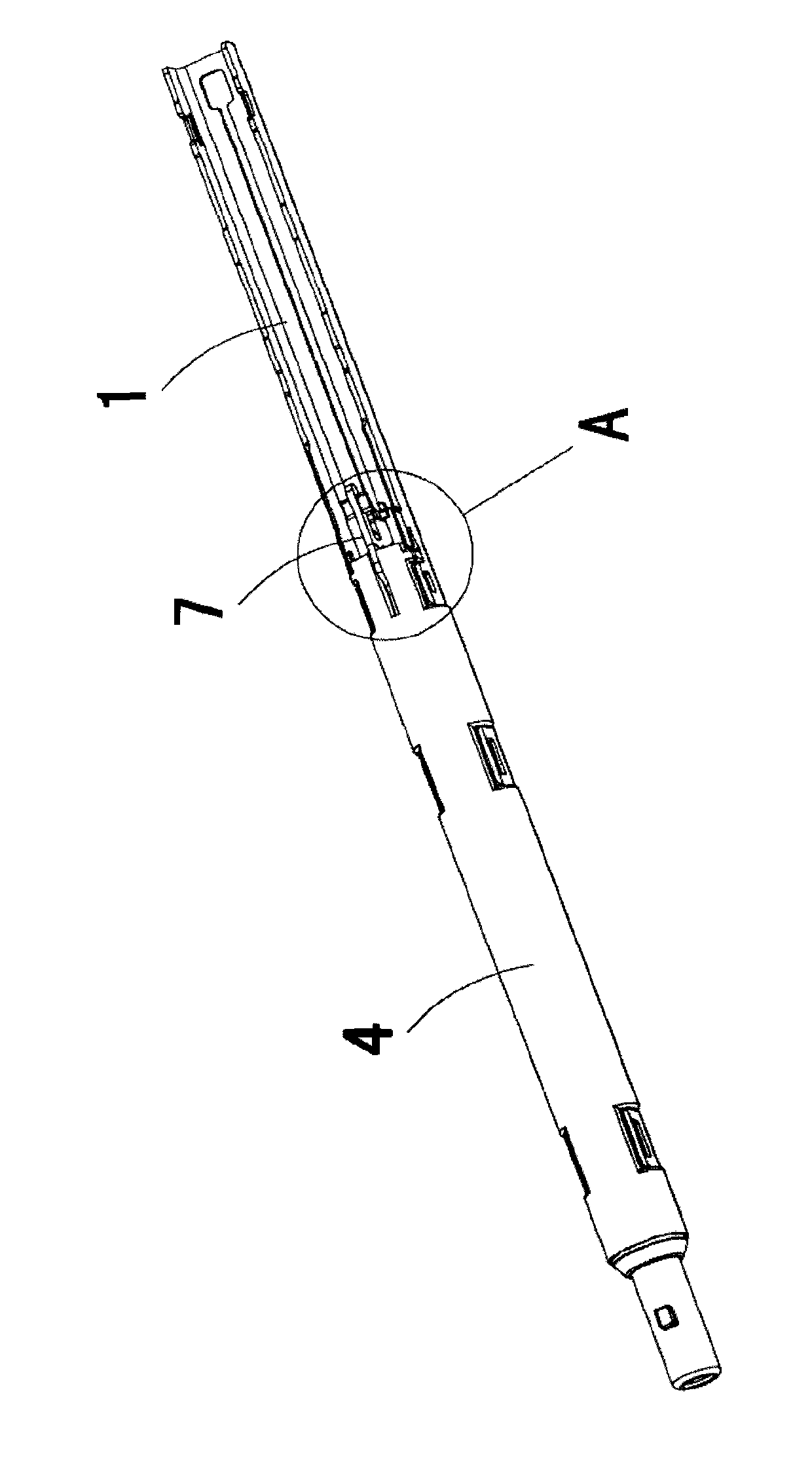 Linear suturing and excising device