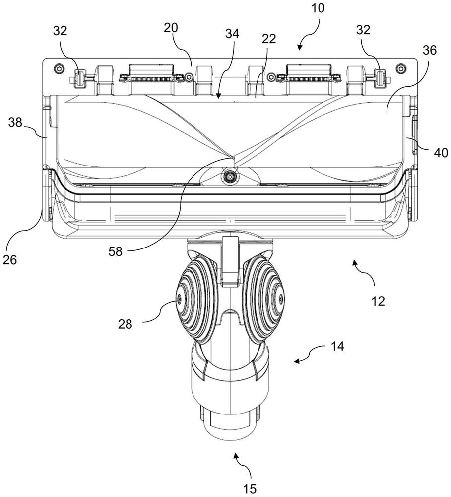 Vacuum cleaner head for vacuum cleaning appliance