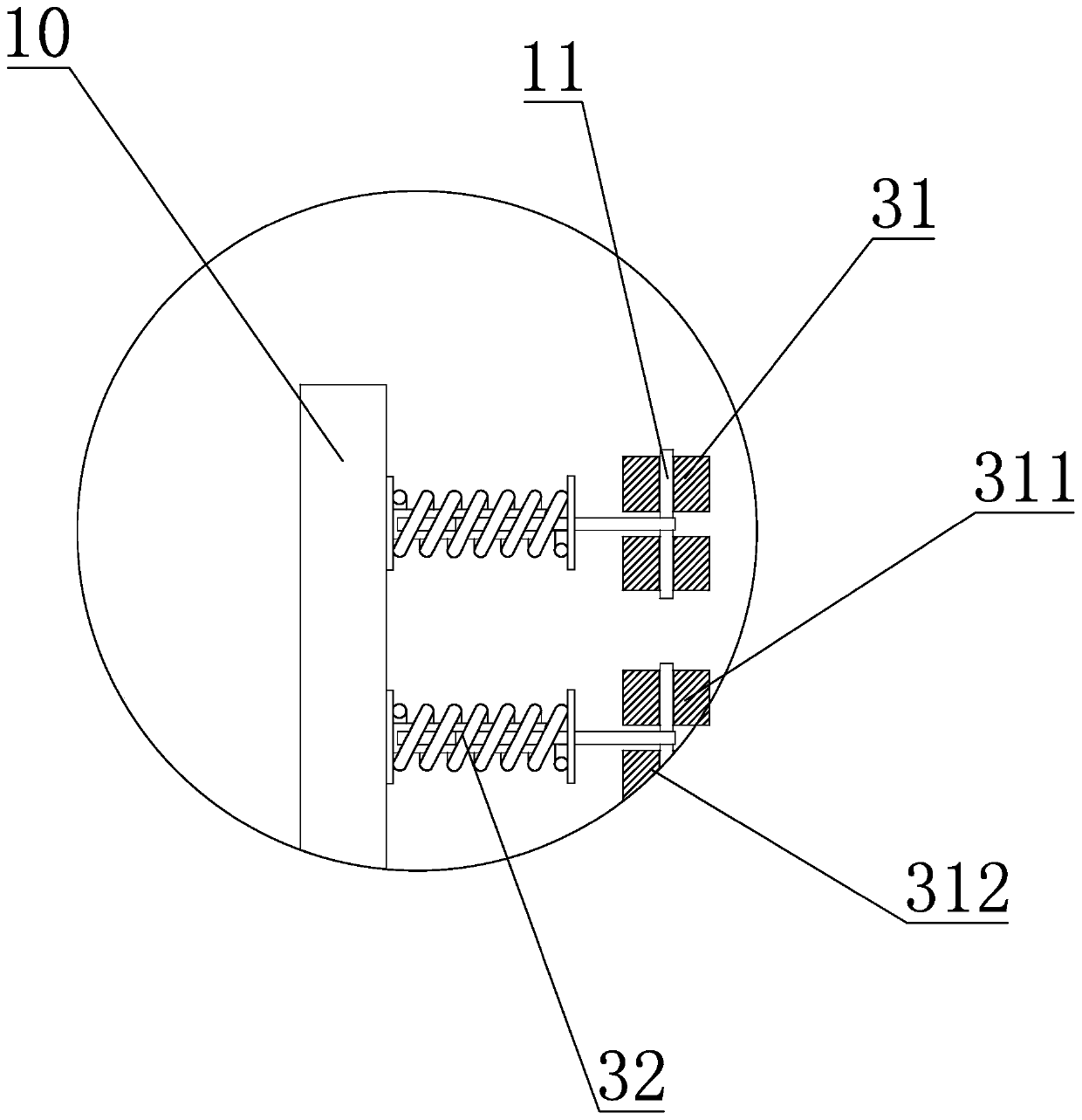 Automatic paint spraying device for automobile body