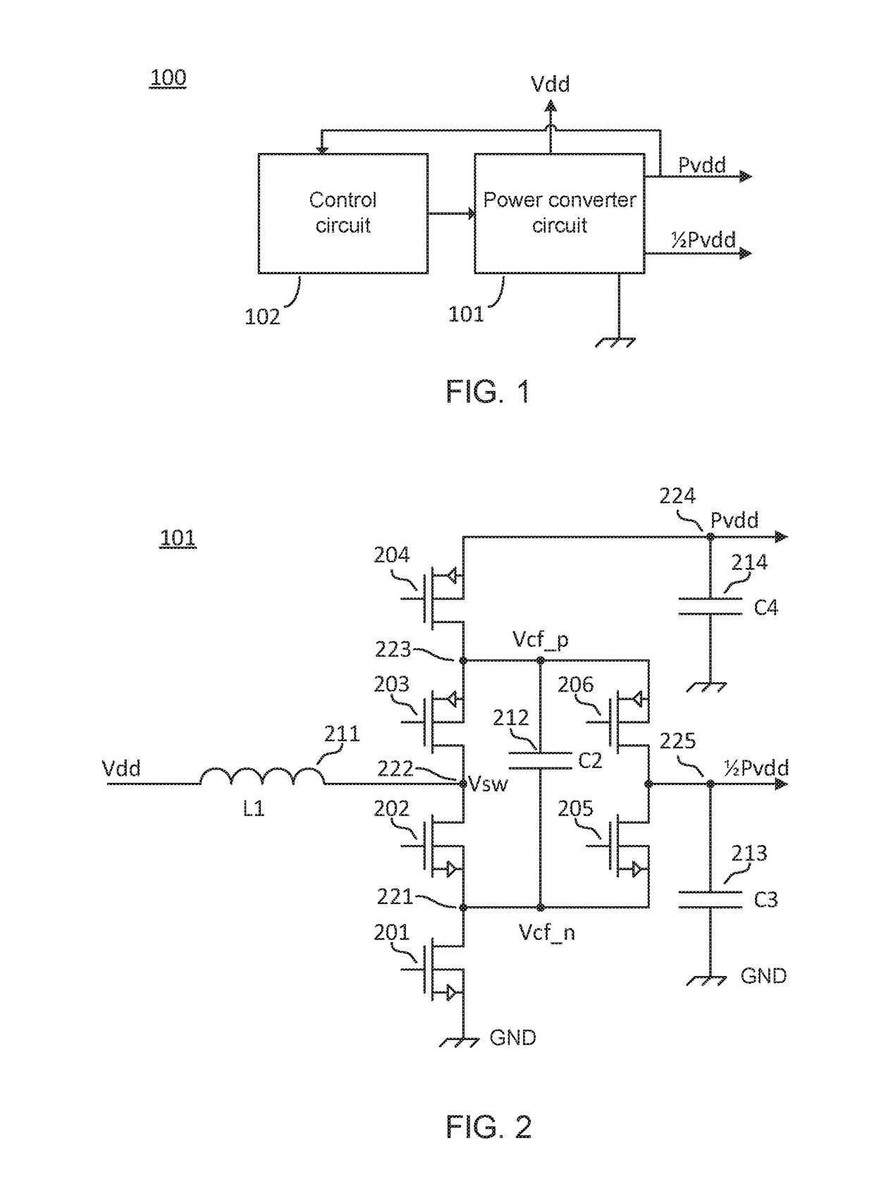 A multiple output boost dc-dc power converter