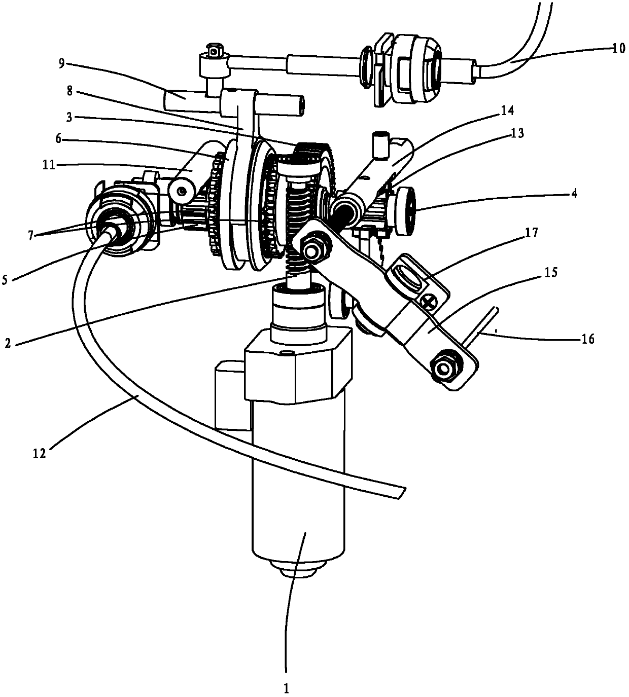 Manual operation and automatic operation integrated device for clutch