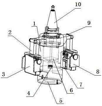 Thin-wall part machining error measuring device and thin-wall part machining error measurement method based on spatial light modulator