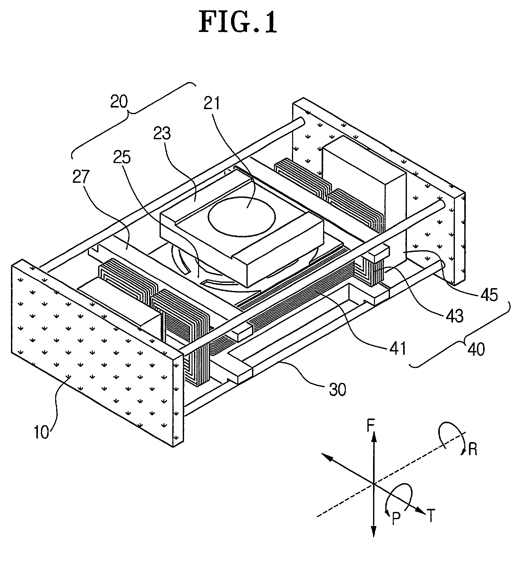 Optical pickup apparatus for optical disk drive and having a flexured floating slider