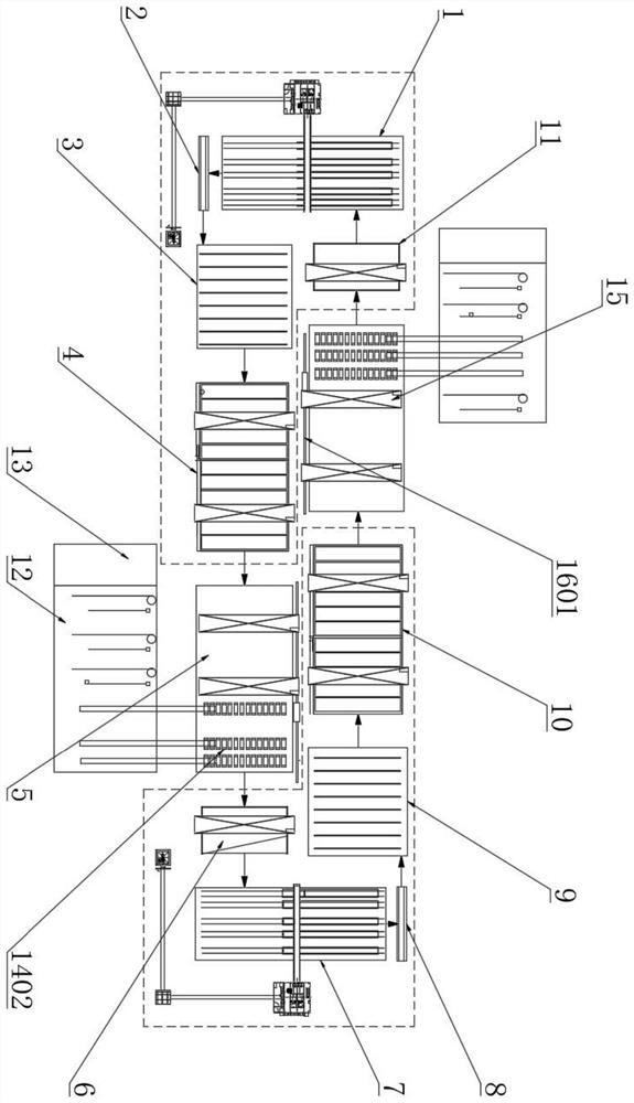 Pipe pile double production line circulating water production line and production method
