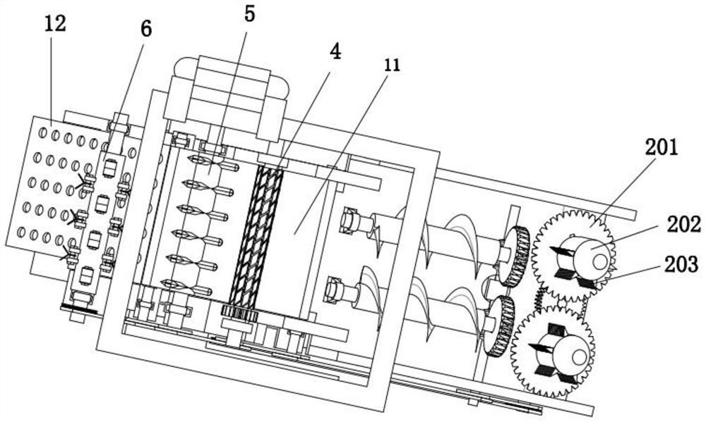 A crawler-type secondary straw crusher