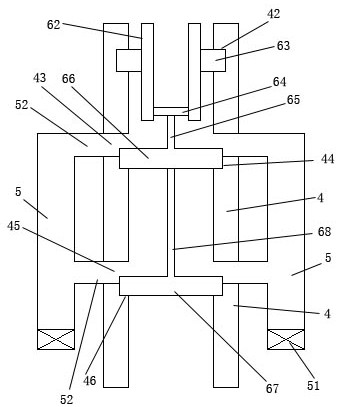 Dispersive rotary type liquid copper alloy casting purification device and filtering casting process thereof