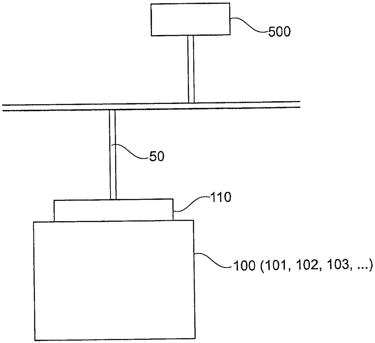 Modular hydraulic braking system and a method for data transmission for a rail vehicle