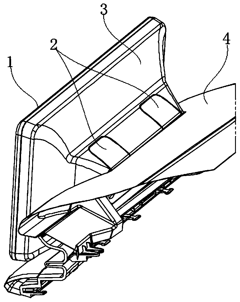 Vehicle-mounted display screen mounting structure
