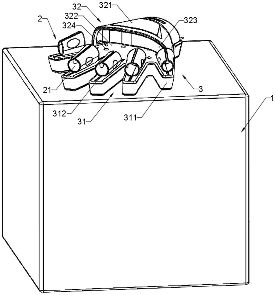 Cold and hot type separated-finger device based on low-frequency pulse electrotherapy