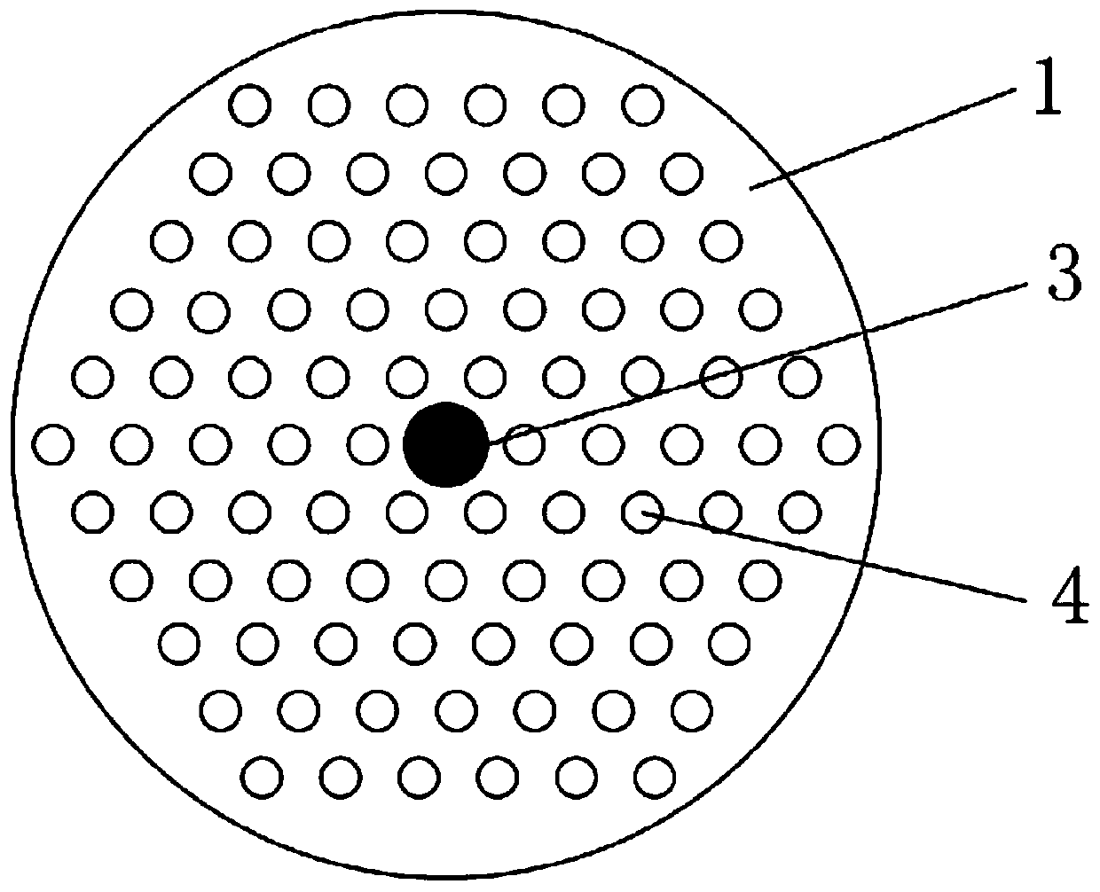 A kind of preparation method of chalcogenide glass photonic crystal optical fiber preform rod