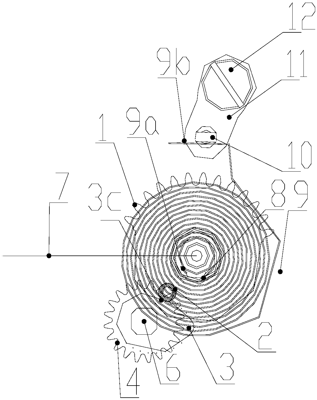 Intermittent reciprocating motion mechanism suitable for watch