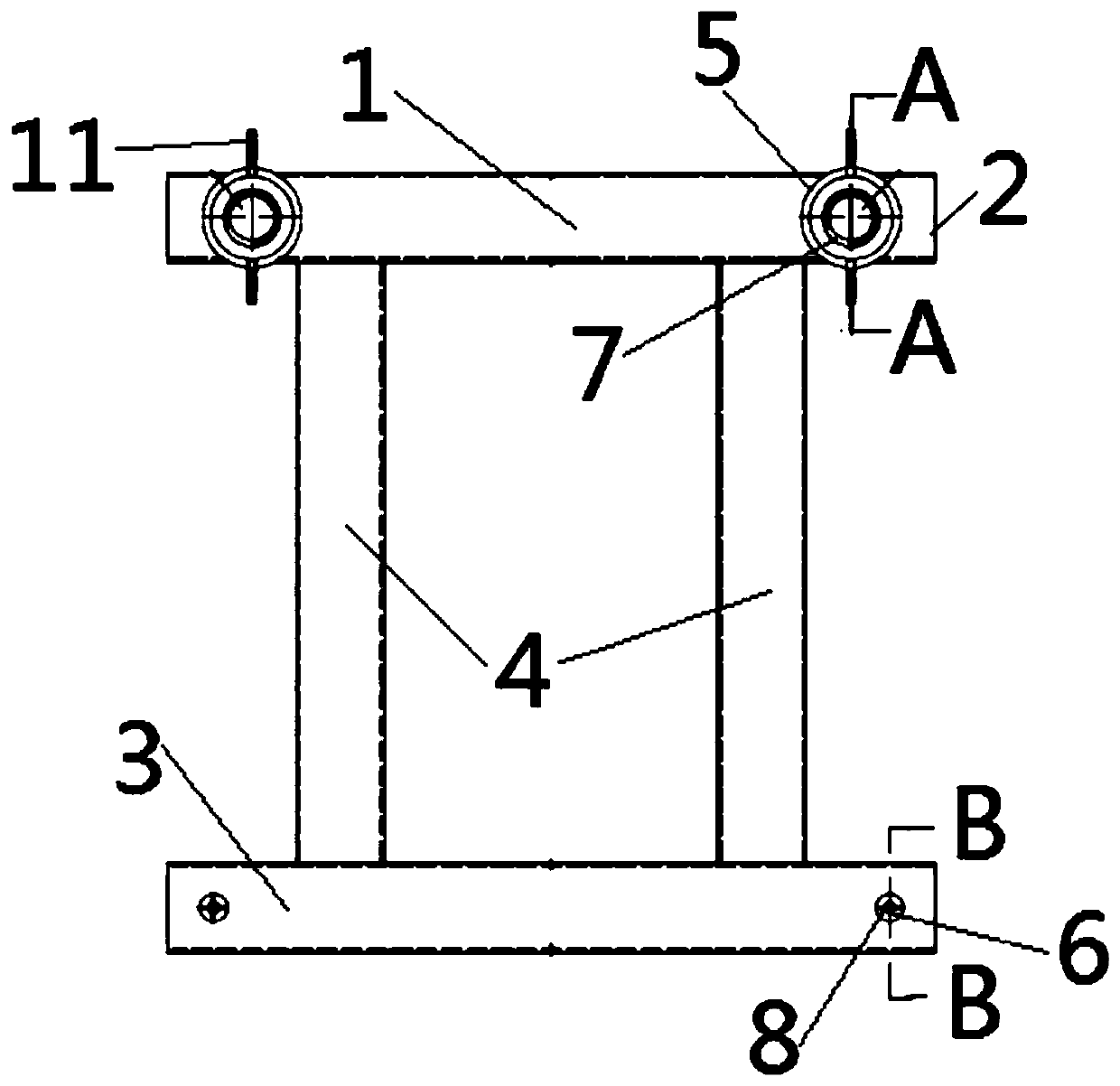 Ship board outer cooler mounting formwork and method