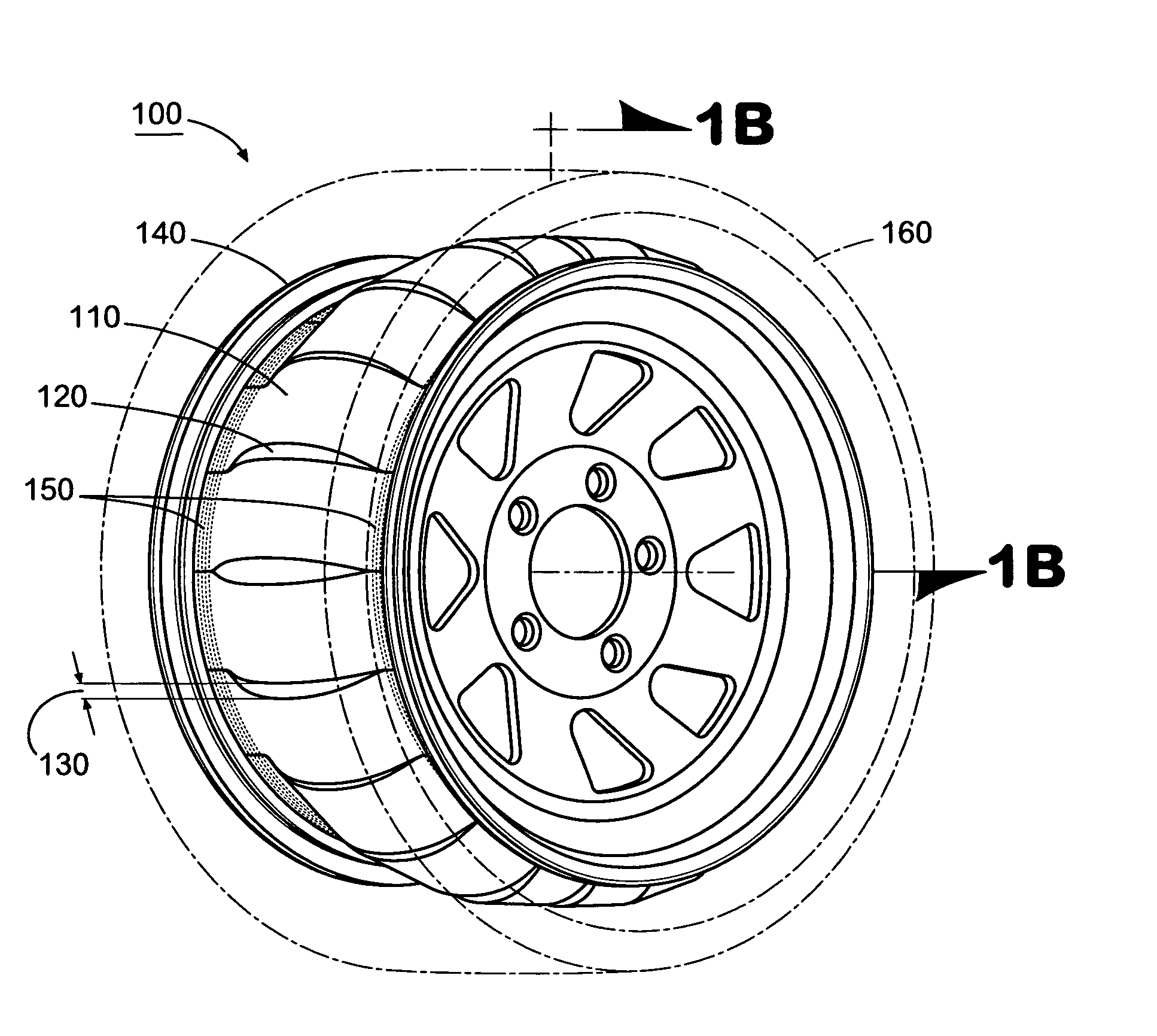 Tire and wheel noise reducing device and system