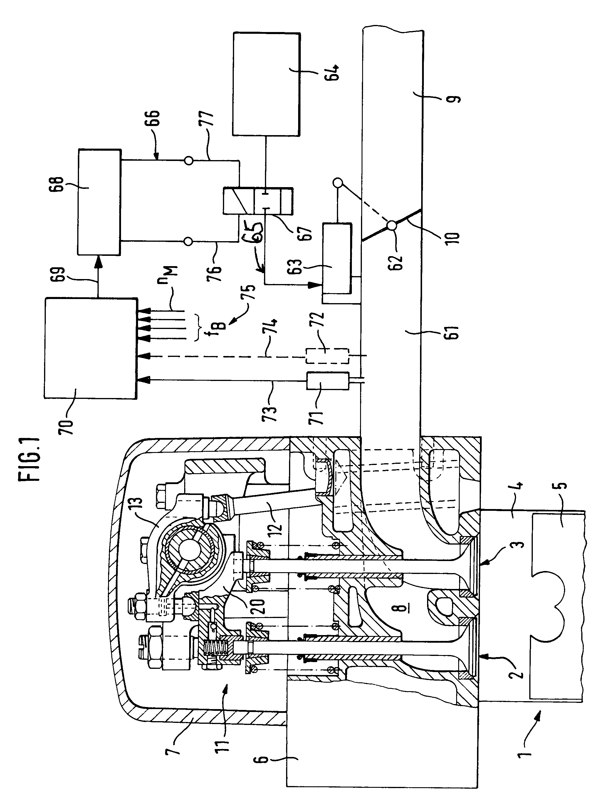 Engine air brake device for a 4-stroke reciprocating piston internal combustion engine