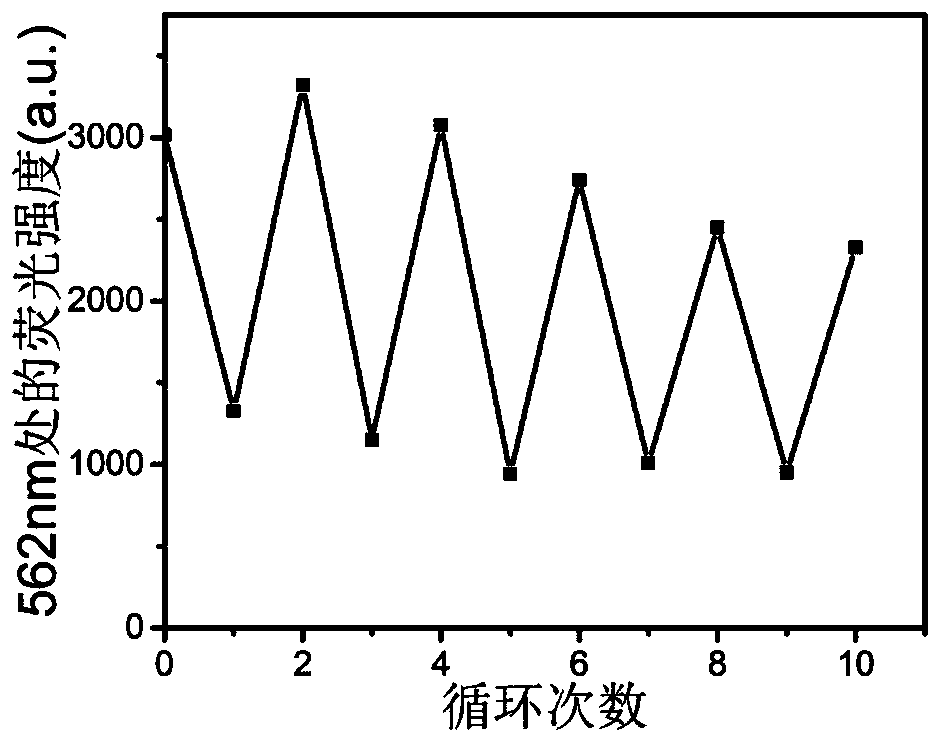 Fluorescent switch system, preparation method and application