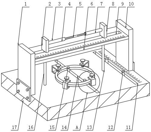 A precision measuring instrument for inner and outer diameters of large-diameter sealing rings