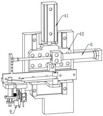 Robot welding device for movable arm plate of loading machine