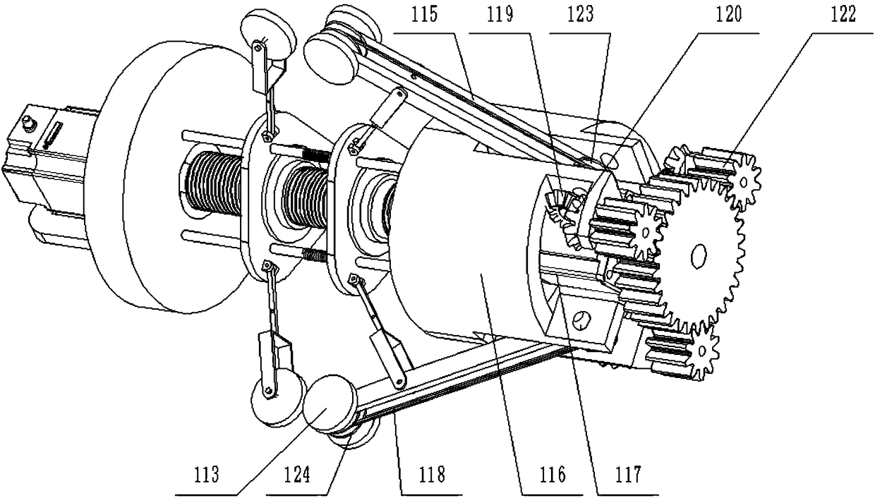 Variable-diameter washing robot for pipeline