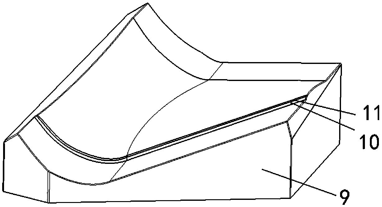 A molding tool for foam sandwich composite structure winglet