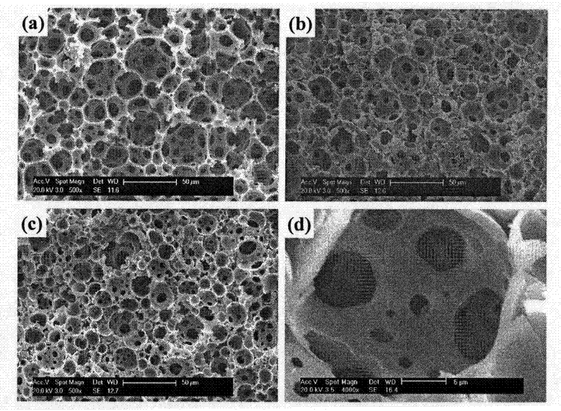 Mesoporous-macroporous integral catalyst for purifying CO in hydrogen-rich gas and preparation