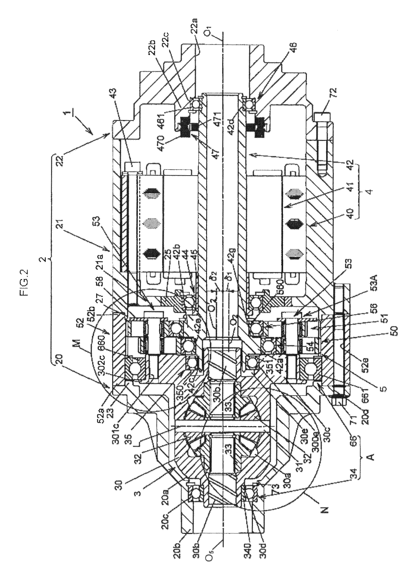 Speed reduction mechanism and motor torque transmission apparatus including the same