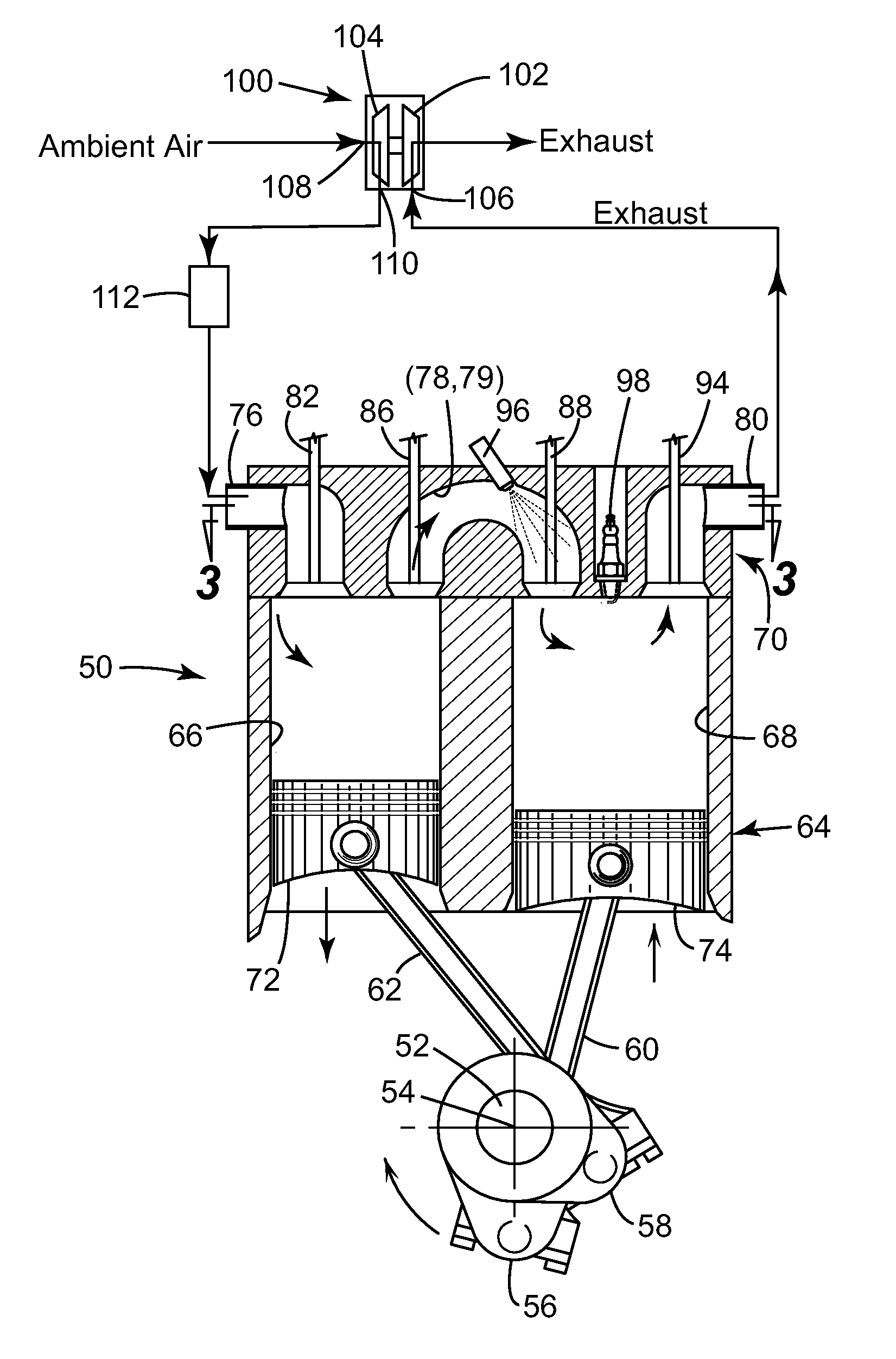 Turbocharged downsized compression cylinder for a split-cycle engine
