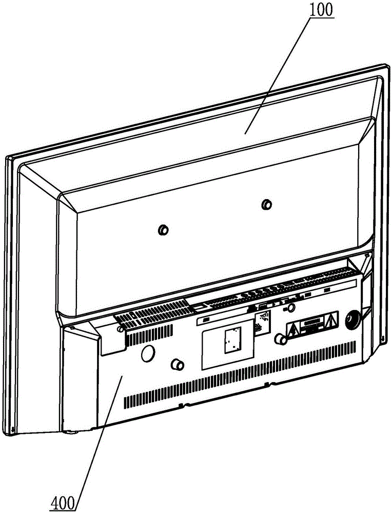 Fixing structure of integrated television backplane