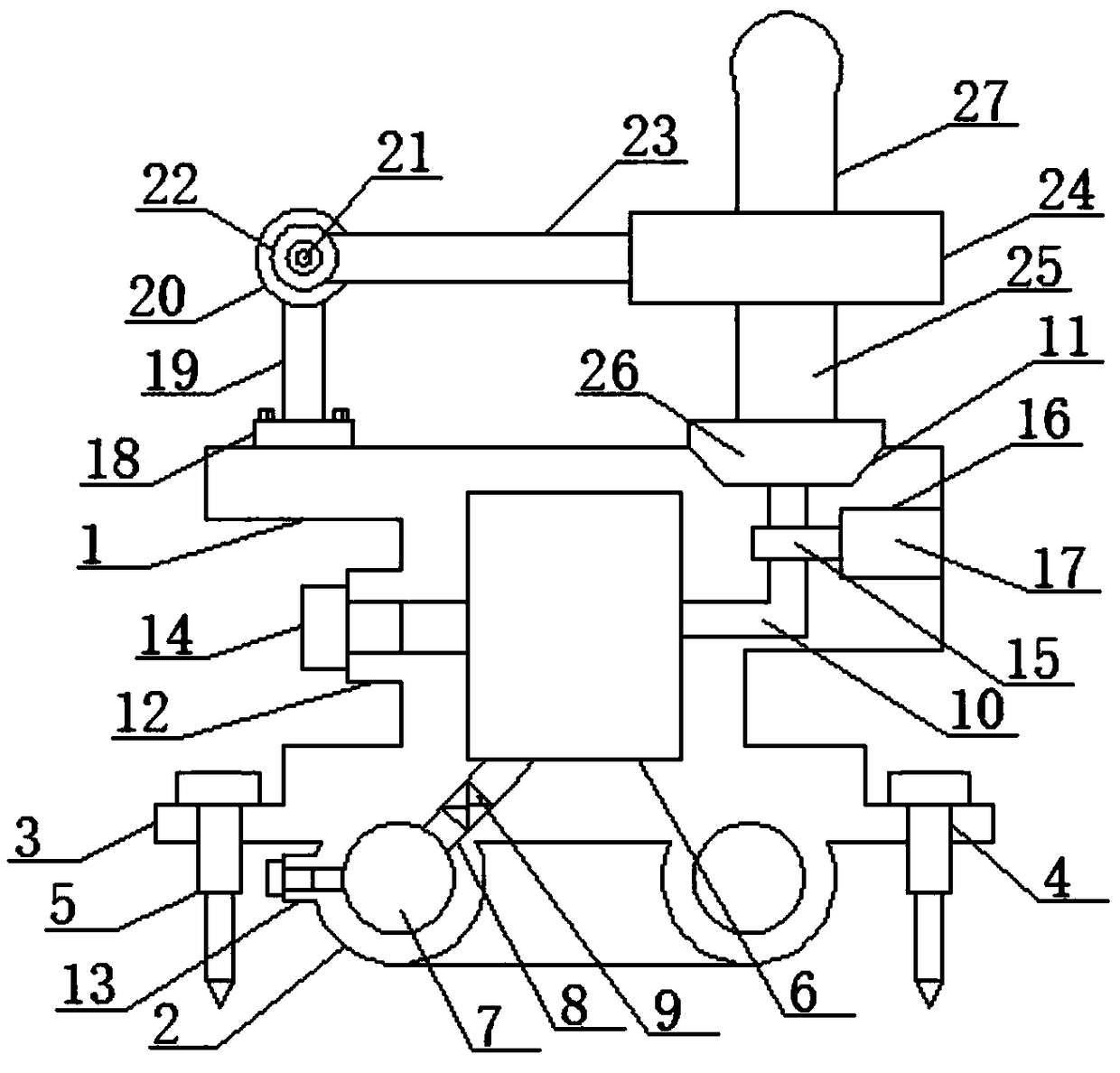 Water surface tamper for civil buildings