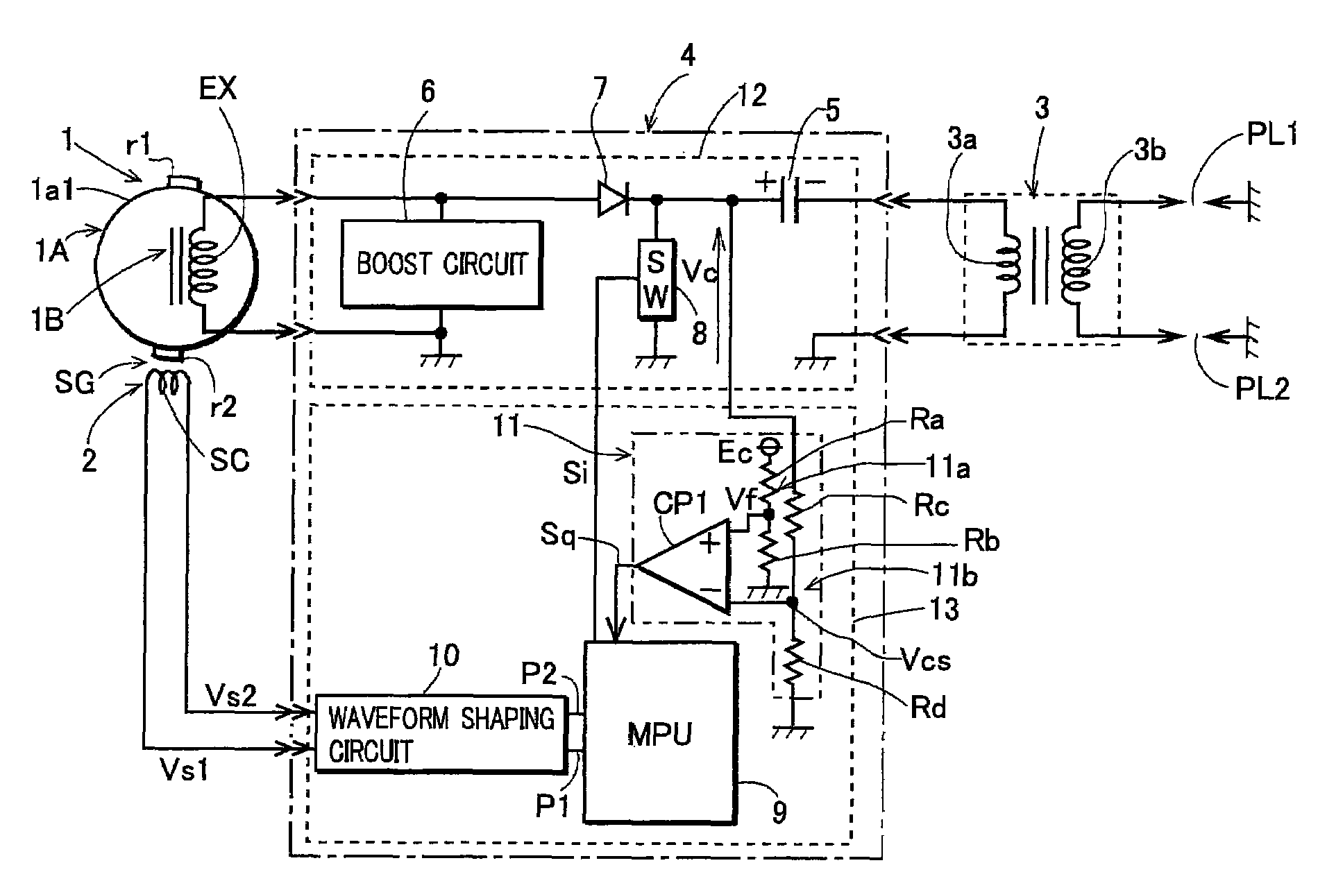 Diagnosis device of capacitor discharge ignition device for engine