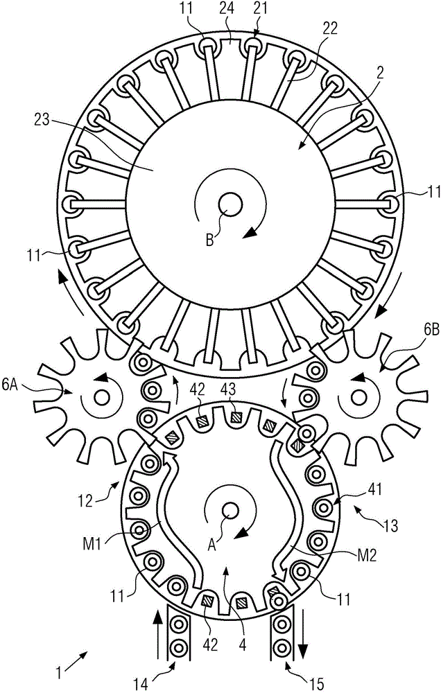 Device and method for filling container