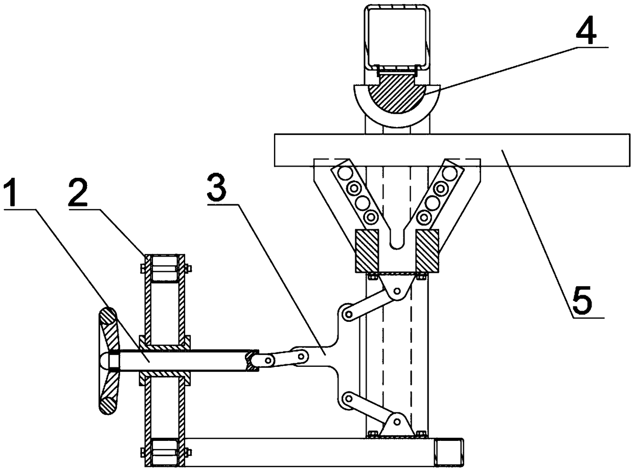 Simple manual multi-angle circular tube bending equipment