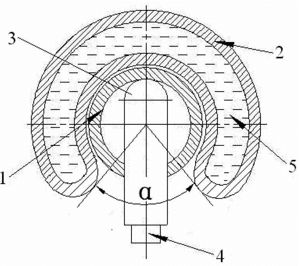 Scale removing device for heat exchange pipe