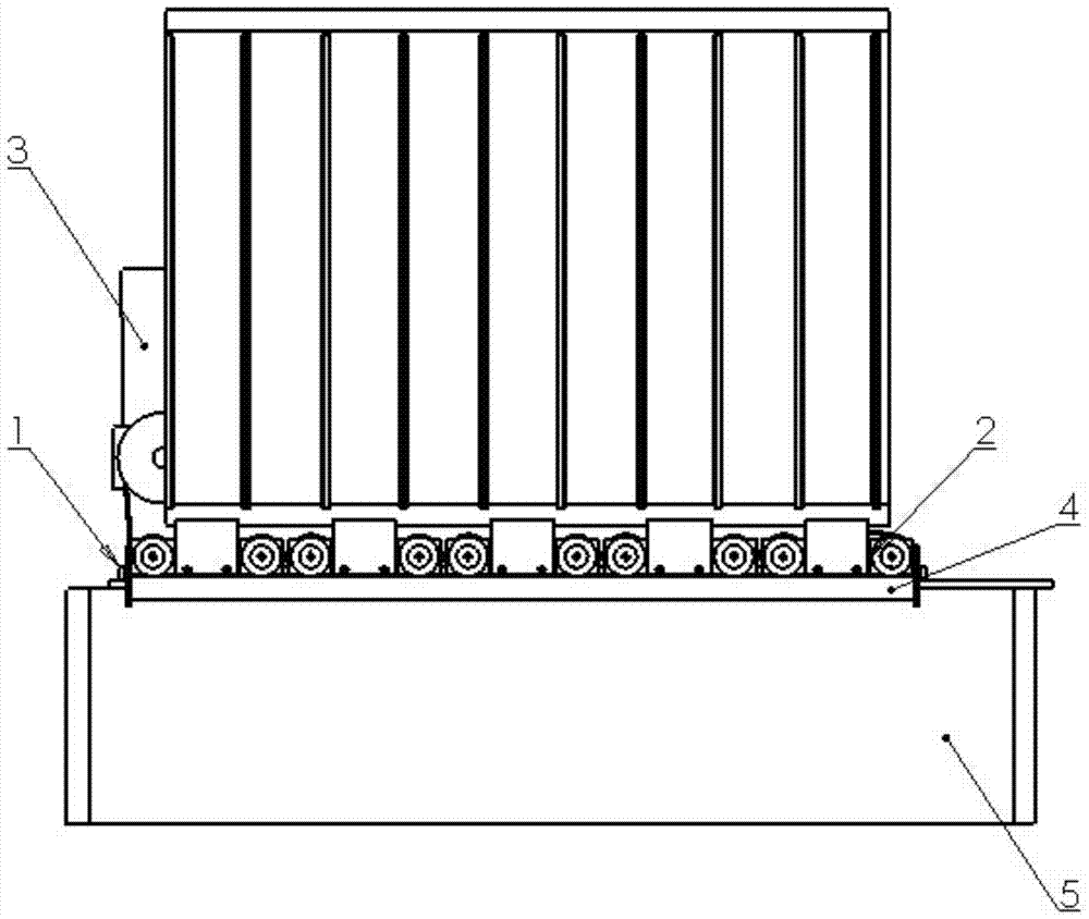 Vertical reversing device in tobacco rod conveying