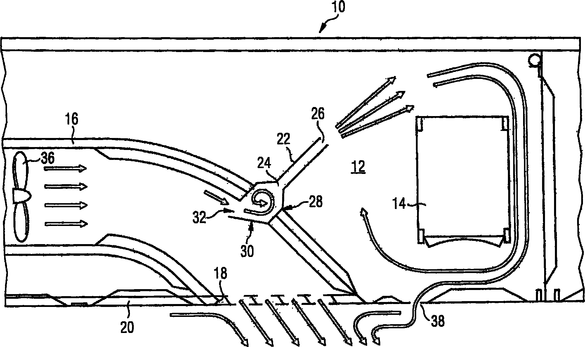 System and method for ventilating explosive regions of an aircraft