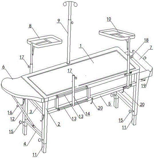 Ophthalmic operating bed