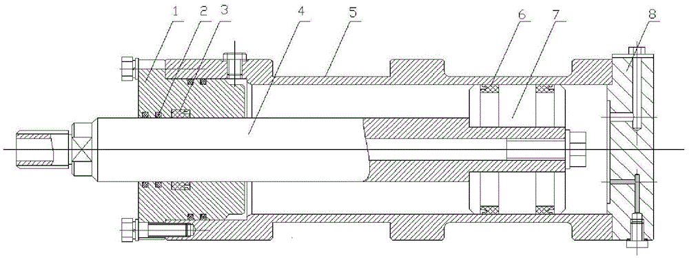 Monitoring method of hydraulic cylinder dynamic seal failure state based on fiber grating sensing