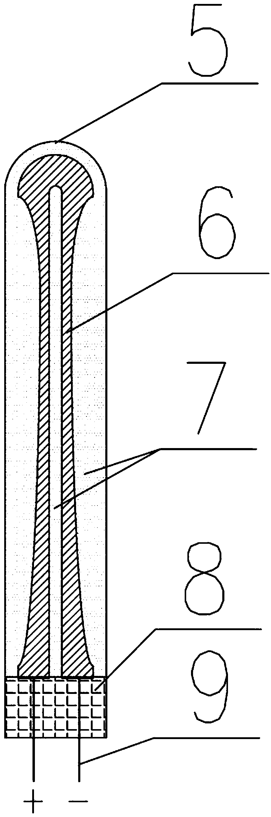 A heating device, nuclear reactor core power simulation device and method