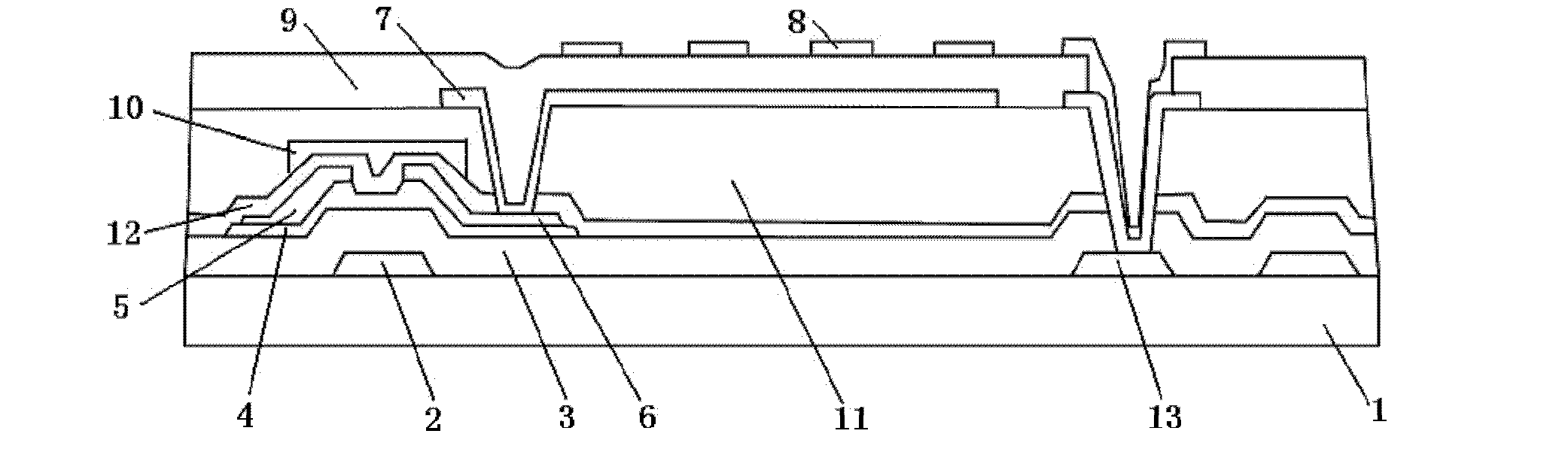Array substrate, method for manufacturing same and display device comprising same